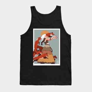 Running with the Foxes Tank Top
